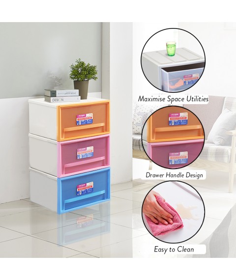 Elianware Large Stackable Drawer Storage Box