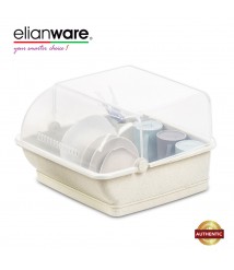 Elianware Extra Large Dust Free Dish Rack Drainer with Dish Rack Cover