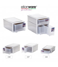 Elianware Elegant Modern Office Drawer - Stackable Storage Box (3 pcs set)