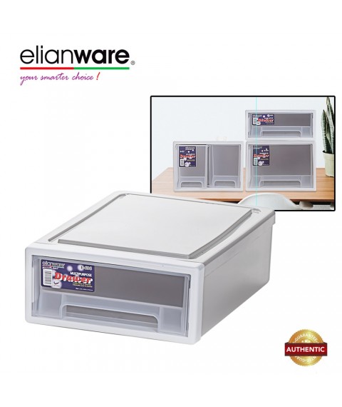 Elianware Elegant Modern Office Drawer - Stackable Storage Box Plastic Drawer Rack 636 (Fits A4 Paper)