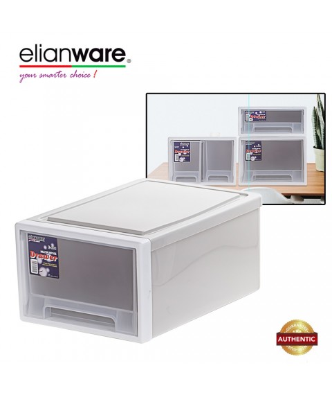 Elianware Elegant Modern Office Drawer - Stackable Storage Box Plastic Drawer Rack 638