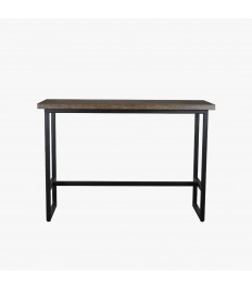 CECELIA GREY MARBLE BAR TABLE TOP WITH METAL LEG