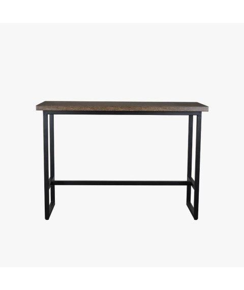 CECELIA GREY MARBLE BAR TABLE TOP WITH METAL LEG