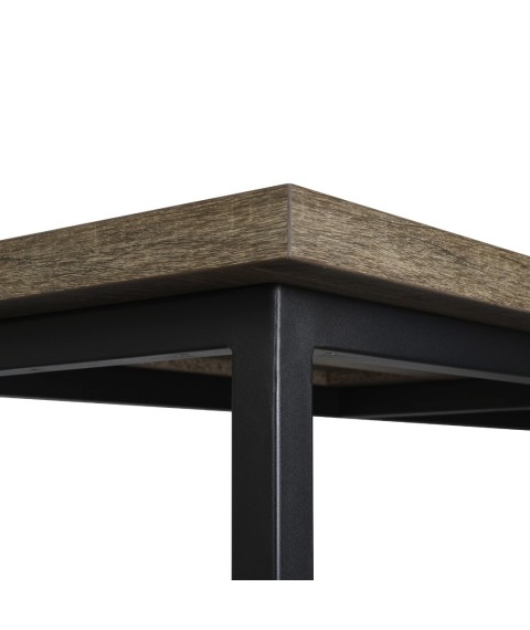 CECELIA GREY MARBLE BAR TABLE TOP WITH METAL LEG