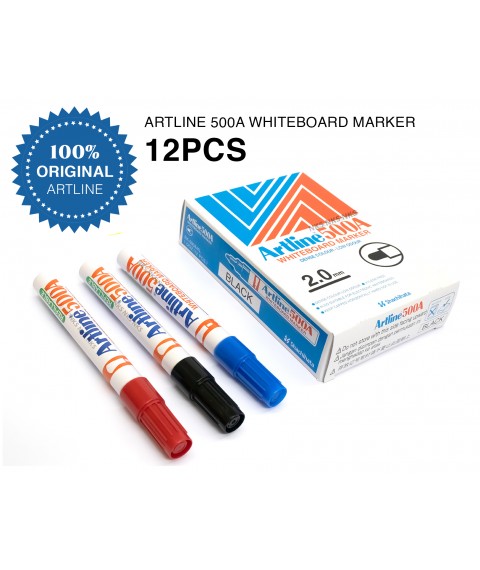 Artline 500A Whiteboard Marker (12 pcs)