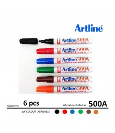 Artline 500A Whiteboard Marker (Pack of 6)