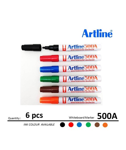 Artline 500A Whiteboard Marker (Pack of 6)